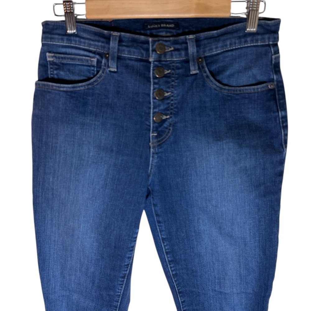 Lucky Brand Button Fly High Rise Skinny Jeans Sz 10 NEW - Picture 9 of 12